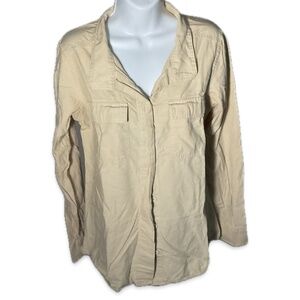 Organic Cotton Beige Patagonia Button Up